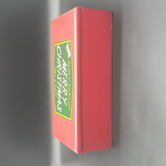 Restoration Hardware "Santa's Giftcraft Merry Christmas Toys & Gifts" Wood Box - Picture 5 of 12